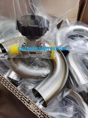 SS316L Diaphragm Valve Pneumatic Butterfly Vlave Distribusi Dan Penyimpanan Pengolahan Air