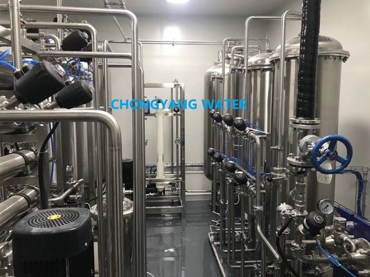 EDI WFI Sistem Air Farmasi Stainless Steel 304 316 Sistem Pengolahan Air Dalam Industri Farmasi