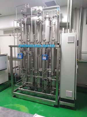SS316L Pabrik Penyulingan Multi Kolom Empat Efek Mesin Pembuat Air Suling Untuk Reagen Diagnostik In Vitro