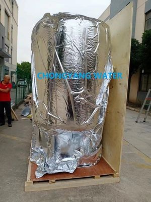 Tangki air industri yang dimurnikan Tangki pemurni air yang terisolasi dari stainless steel