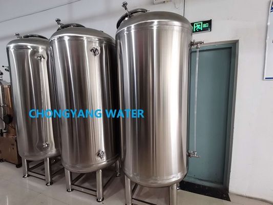 316L Tangki air murni vertikal makanan Farmasi Tangki penyimpanan air murni