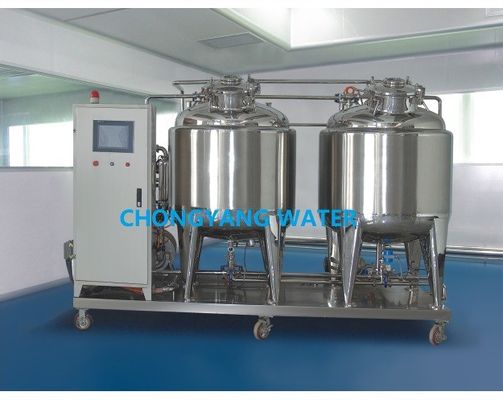 SS Cip Solution Water Tank Washing Automated Brewery Cip System Di Industri Makanan