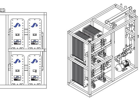 Ultra Small EDI Module Stack dengan Power Supply / Ionpure EDI Module
