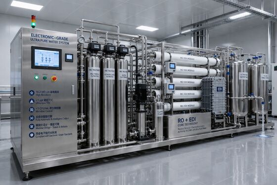 Electrodeionization Industrial RO Plant Mesin pemurnian air industri