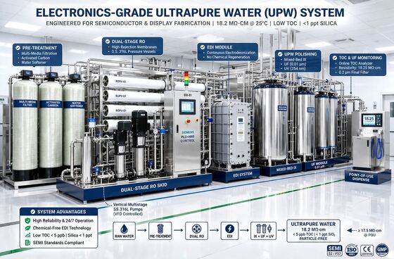 Electrodeionization Industrial RO Plant Mesin pemurnian air industri