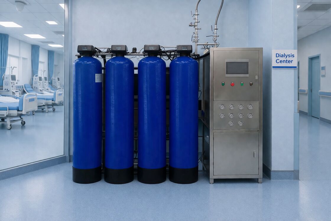 Sistem Pemurnian Air Medis RO EDI Teknologi Penyaringan Air Untuk Medis 100LPH